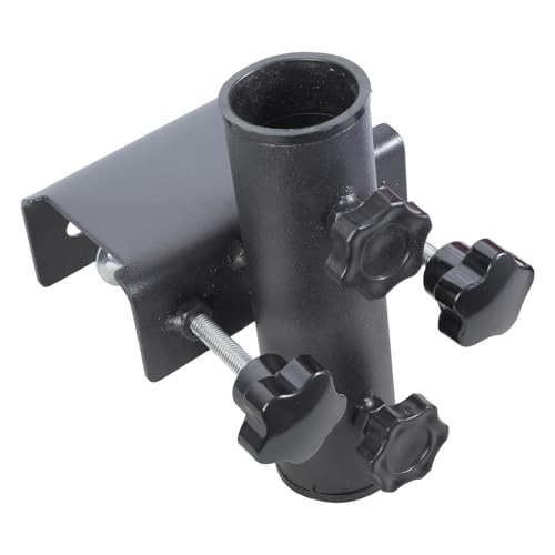 Verstellbarer Schirmständer aus Metall für Balkon - Tragbares Gartenzubehör Winddichter Sonnenschirmhalter für Terrassen und Terrassen Perfekter Schutz im Freien – Bild 5