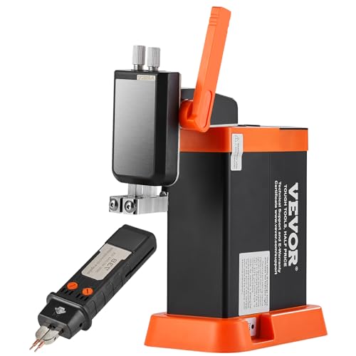 VEVOR Akku-Punktschweißgerät, 14,5 kW Kondensator-Energiespeicher, Impuls-Punktschweißgerät mit 73B-Schweißstift, 801D-Hochleistungs-Punktschweißgerät und 2 Schweißmodi für 0,1–0,3 mm reines Nickel