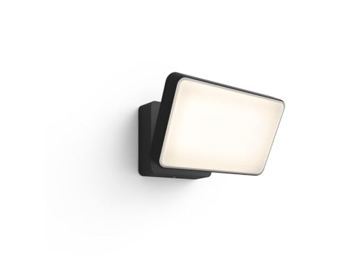 Philips Hue Outdoor Bundle – Kabelloser Bewegungssensor (IP54) Welcome Flutlicht 15 W (2300 lm) – Smarte Gartenbeleuchtung – Bild 2