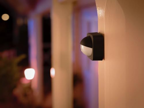 Philips Hue Outdoor Bundle – Kabelloser Bewegungssensor (IP54) Welcome Flutlicht 15 W (2300 lm) – Smarte Gartenbeleuchtung – Bild 9