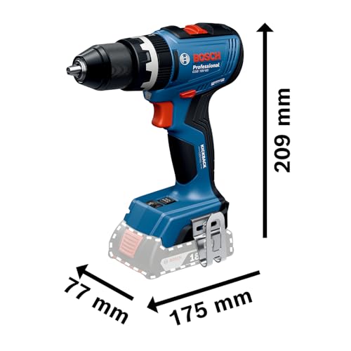 Bosch Professional 18V System Akku-Bohrschrauber GSB 18V-65 (bürstenloser Motor, Kopflänge 175, inkl 2x Akku GBA 4.0Ah, 82AC, L-Case) – Bild 5