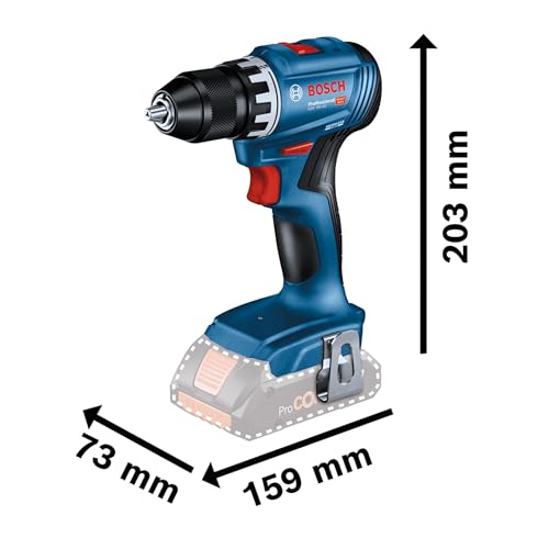Bosch Professional 18V System Akku Bohrschrauber GSR 18V-45 (Drehzahl 1.900 min⁻¹, ohne Akku/ Ladegerät) – Bild 2