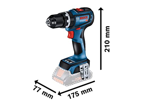 Bosch Professional 18V System Akku Schlagbohrmaschine GSB 18V-90 C (inkl. 2x ProCORE-Akkus 4.0Ah, Schnellladegerät GAL 18V-40, L-BOXX) – Bild 3