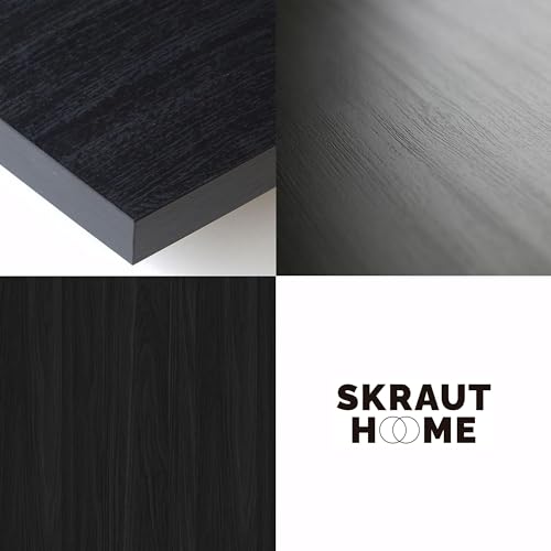 Skraut Home | Elektrokamin LED | Elektrische Kamine | 107x38x25cm | Wohnzimmer - Esszimmer | Elektrokamin. Maße | Moderner Stil | Schwarz – Bild 5