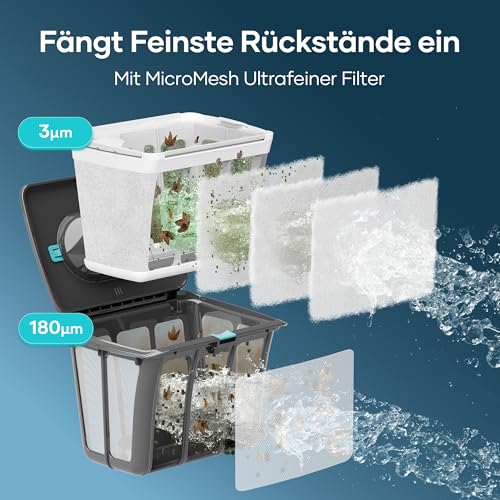 (2025 Upgrade) AIPER Scuba S1 Poolroboter Boden und Wand, Wasserlinienreinigung, 3μm Ultrafeiner Filter, 180 Min. Akkulaufzeit, 15900LPH Leistungsstarker Poolsauger mit APP, Für Eingelassene Pools – Bild 2