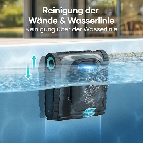(2025 Upgrade) AIPER Scuba S1 Poolroboter Boden und Wand, Wasserlinienreinigung, 3μm Ultrafeiner Filter, 180 Min. Akkulaufzeit, 15900LPH Leistungsstarker Poolsauger mit APP, Für Eingelassene Pools – Bild 5