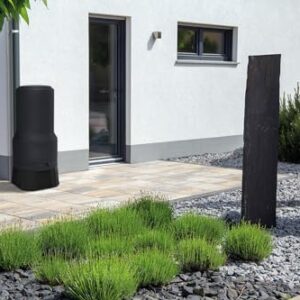 Alternative view of YourCasa Regentonne 200L [RainBell] mit Standfuss, Deckel & Wasserhahn - Regenfass Frostsicher Kunststoff - Regenwassertonne Regenwassertank Garten Wassertank Regensammler Wasserfass (Anthrazit,200L)