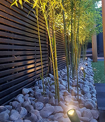 DAWALIGHT Erdspieß 4er Set GU10 IP65 Wasserdicht, Inkl. 5W 3000K Warmweiß Gartenbeleuchtung LED Strahler Außen, 320 Grad Drehbarer Aluminium Gartenstrahler für Sträucher, Rasen, Hof – Bild 5