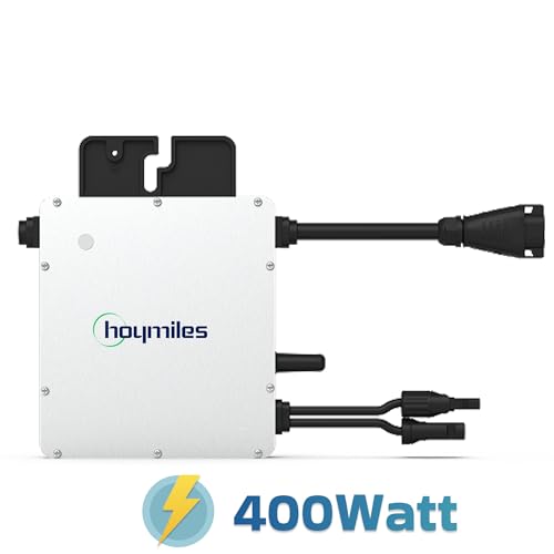 SUNNIVA® 460W Balkonkraftwerk BIFAZIAL FULLBLACK komplett Steckdose HOYMILES 400 Watt Wechselrichter, PV Solaranlage Komplettset, 1x 460W N-Type Glas-Glas Bifacial Solarmodule, 5m Kabel – Bild 3