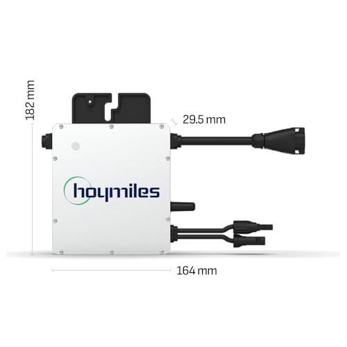 SUNNIVA® 460W Balkonkraftwerk BIFAZIAL FULLBLACK komplett Steckdose HOYMILES 400 Watt Wechselrichter, PV Solaranlage Komplettset, 1x 460W N-Type Glas-Glas Bifacial Solarmodule, 5m Kabel – Bild 4