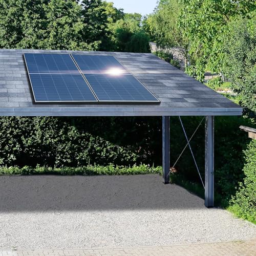 SUNNIVA® 460W Balkonkraftwerk BIFAZIAL FULLBLACK komplett Steckdose HOYMILES 400 Watt Wechselrichter, PV Solaranlage Komplettset, 1x 460W N-Type Glas-Glas Bifacial Solarmodule, 5m Kabel – Bild 9