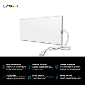 Alternative view of EVOKOR Infrarotheizung 170W, Infrarot Heizung Heizplatte Heizkörper Heizpaneel, Infarotheizkoerper Wandmontage mit Überhitzungsschutz, Wandheizung Elektrisch, Elektroheizung Energiesparend-620*320mm