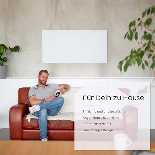 Könighaus Infrarot Wandheizung - 1200 Watt inkl. Smart Thermostat - Infrarotheizung mit TÜV SÜD & 5 Jahren Garantie - Doppelter Überhitzungsschutz - Heizt Räume von bis zu 29 m² - Sofort einsatzbereit – Bild 7