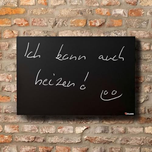 SCHMIDBAUER® Infrarotheizung Hybrid 550 Watt Schwarz Tafel bemalbar - Ein/Aus-Schalter - Infrarottechnik mit Raumluft-Konvektion - Elektroheizung - Direktheizung – Bild 4