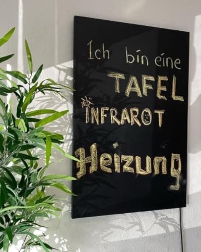 SCHMIDBAUER® Infrarotheizung Hybrid 550 Watt Schwarz Tafel bemalbar - Ein/Aus-Schalter - Infrarottechnik mit Raumluft-Konvektion - Elektroheizung - Direktheizung – Bild 5