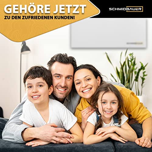SCHMIDBAUER® Infrarotheizung Hybrid 550 Watt Schwarz Tafel bemalbar - Ein/Aus-Schalter - Infrarottechnik mit Raumluft-Konvektion - Elektroheizung - Direktheizung – Bild 8