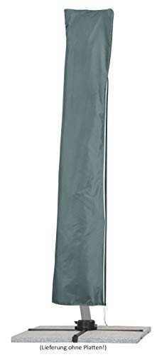 Schneider Sonnenschirm Rhodos Rondo, anthrazit, 350 cm rund, 792-15, Gestell Aluminium, Bespannung Polyester, 22.4 kg – Bild 8