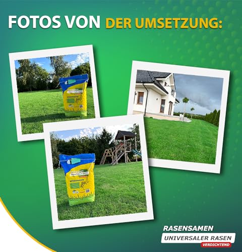 ARPON Rasensamen Schnellkeimend Herbst | Grassamen Robust & pflegeleicht 10kg – Reicht für 400m² | Herbstrasensamen Nachsaat & Neuansaat | Dichtes, sattgrünes Gras | Rasensaat ideal für jeden Rasen – Bild 5