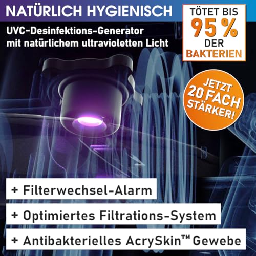 BRAST Whirlpool MSpa Denver mit Fester Außenwand | Ø182x70cm | LED-Beleuchtung mit 20 einstellbaren Farben für 6 Personen | 130 Massagedüsen | Ganzjähriger Einsatz Winterfest | In & Outdoor Pool – Bild 4