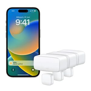 Eve Door & Window (Matter) 3er Set: Smarter Kontaktsensor für Tür & Fenster, Haussicherheit, aktiviert Geräte, Thread, für Alexa, Apple Home, Google Home, SmartThings, benötigt Thread Border Router