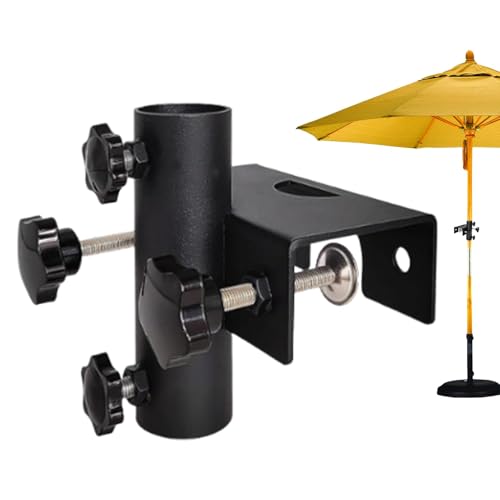 Verstellbarer Schirmständer aus Metall für Terrasse, Garten, Strand, Balkon, Pool – robuster Ständer für Outdoor-Regenschirme, perfekt für Innenhof und Picknick