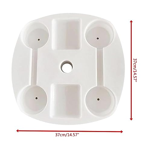 Rundes Strandschirm-Tablett mit 4 Getränkehaltern – tragbarer Getränke- und Snack-Ständer für Garten, Pool, Camping, Picknick – ideal für den Genuss im Freien – Bild 5