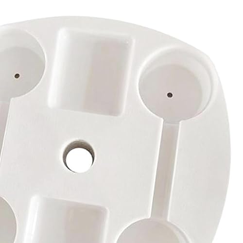 Rundes Strandschirm-Tablett mit 4 Getränkehaltern – tragbarer Getränke- und Snack-Ständer für Garten, Pool, Camping, Picknick – ideal für den Genuss im Freien – Bild 6