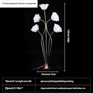 Alternative view of BTYQKZVPM Kreative LED-Stehlampe, Stehlampe, Hochzeitsblumen-Leitlichter Große Dekoration LED-Lampe(E)