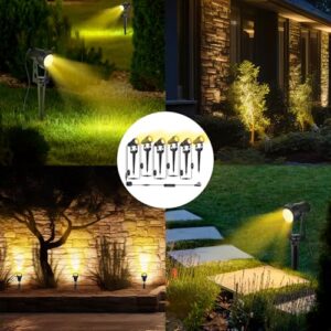 Alternative view of HUAEU Gartenstrahler LED Außen Wasserdicht, 20 Meter 6-in-1 Bodenstrahler, 3000K Warmweiß, 12V IP65, Gartenbeleuchtung mit Strom, mit Stecker für Terrasse, Gartenweg, Party, Bäume, Rasen, Erdspieß