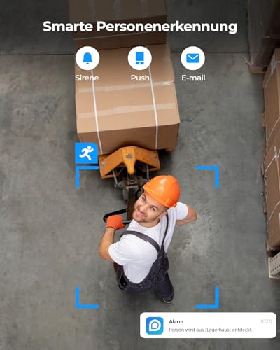 Reolink 6MP PoE IP Fisheye Kamera mit 360° Blick, Smarte Personenerkennung, 2-Wege Audio, Decken-/Wand-/Tisch-Installation, Mehrere Display-Ansichten, Innenkamera für Haus/Büro Sicherheit, FE-P Weiß – Bild 4