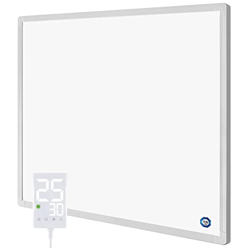 Hocosyme Infrarotheizung 400 Watt mit Thermostat | Infrarotheizung Wandmontage für 5-13 m² | Elektroheizung mit Überhitzungsschutz | Touch-Thermostat | TÜV & 10 Jahre Garantie