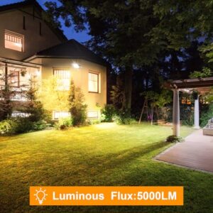 Alternative view of Kingwei 2 Stücke 60W LED Wandleuchten Aussen 5000 Lumen Wandlampe Außen Warmweiß 3000K Aussenlampe mit 360° Schwenkbar LED Panel Wasserdicht IP65 Wandleuchte Innen