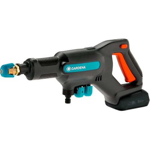 Gardena Akku Mitteldruckreiniger AquaClean 24/18V P4A ohne Akku: Reiniger für den Außenbereich, 3 Reinigungsstufen, max. Druck 24 bar, inkl. Saugschlauch, OGS-Anschlüsse und Filter (14800-55) – Bild 2