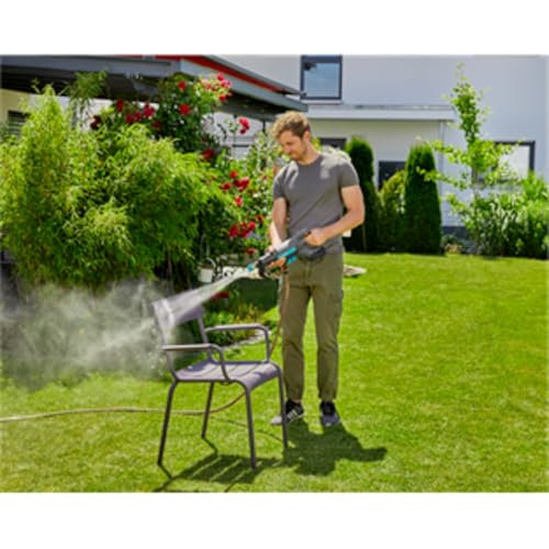 Gardena Akku Mitteldruckreiniger AquaClean 24/18V P4A ohne Akku: Reiniger für den Außenbereich, 3 Reinigungsstufen, max. Druck 24 bar, inkl. Saugschlauch, OGS-Anschlüsse und Filter (14800-55) – Bild 6