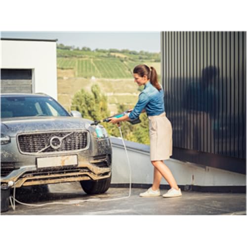 Gardena Akku Mitteldruckreiniger AquaClean 24/18V P4A ohne Akku: Reiniger für den Außenbereich, 3 Reinigungsstufen, max. Druck 24 bar, inkl. Saugschlauch, OGS-Anschlüsse und Filter (14800-55) – Bild 8