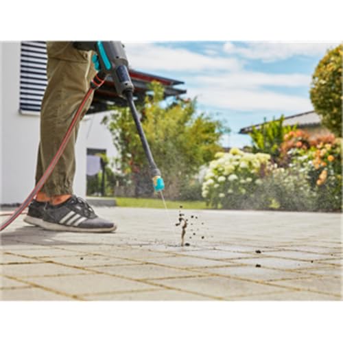 Gardena Akku Mitteldruckreiniger AquaClean 24/18V P4A ohne Akku: Reiniger für den Außenbereich, 3 Reinigungsstufen, max. Druck 24 bar, inkl. Saugschlauch, OGS-Anschlüsse und Filter (14800-55) – Bild 9