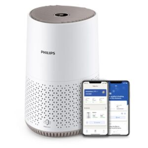 Philips Domestic Appliances Luftreiniger Smart 600i Serie - reinigt Räume bis zu 39 m² - entfernt 99,5% von Pollen, Staub - WLAN-Konnektivität - AC0650/20