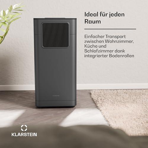 Klarstein Breeze Box 9K Klimaanlage – 9000 BTU, für Räume bis 32 m², Smart App & Sprachsteuerung, 3-in-1: Kühlen, Entfeuchten, Ventilator, Energieeffizienz A, mit Abluftschlauch & Fensterdichtungsset. – Bild 4