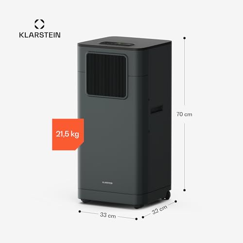Klarstein Breeze Box 9K Klimaanlage – 9000 BTU, für Räume bis 32 m², Smart App & Sprachsteuerung, 3-in-1: Kühlen, Entfeuchten, Ventilator, Energieeffizienz A, mit Abluftschlauch & Fensterdichtungsset. – Bild 7