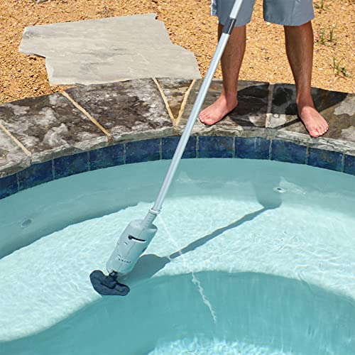 Intex 28620NP – Wiederaufladbarer Staubsauger für Pools und Spas, mit 239 cm langer Stange und zwei Saugköpfen, Kunststoff, Grau – Bild 5