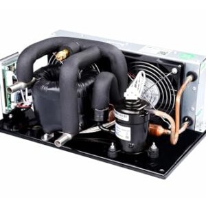 Alternative view of POOIQX Koaxialer Flüssigkeitskühler DV3220E-C, 24 V DC, 200 W Leistung, R134A, kompakt und effizient for Flüssigkeitszyklen,Industrielle Kühlgeräte