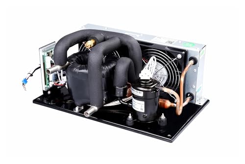 POOIQX Koaxialer Flüssigkeitskühler DV3220E-C, 24 V DC, 200 W Leistung, R134A, kompakt und effizient for Flüssigkeitszyklen,Industrielle Kühlgeräte – Bild 2