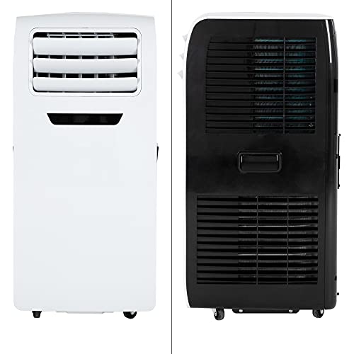 ECD Germany Mobile Klimaanlage 4in1, Luftkühler 9000 BTU 2,6kW, leise, 3 Stufen, Timer, für Räume bis 37m², Klimagerät mit Abluftschlauch, Ventilator mit Fernbedienung/LED-Display, Kühler/Entfeuchter – Bild 3