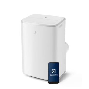 Electrolux Comfort 600 Tragbares Klimagerät, AC BTU 9000, EXP26U339CW, tragbar, 2,6 kW, leiser Modus, 3-in-1-Funktion, WLAN, LED-Anzeige, intuitive Fernbedienung, Weiß