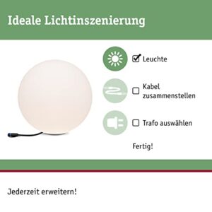Alternative view of Paulmann 941.78 Outdoor Plug & Shine Lichtobjekt Globe IP67 3000K 24V 94178 Kugelleuchte Aussenleuch
