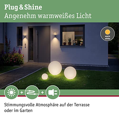 Paulmann 941.78 Outdoor Plug & Shine Lichtobjekt Globe IP67 3000K 24V 94178 Kugelleuchte Aussenleuch – Bild 3