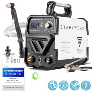 Alternative view of STAHLWERK Plasmaschneider CUT 50 ST IGBT - Plasmaschneidgerät mit 50 A, bis 14 mm Schneidleistung, für lackierte Bleche & Flugrost geeignet, mit HF-Zündung & Überhitzungsschutz