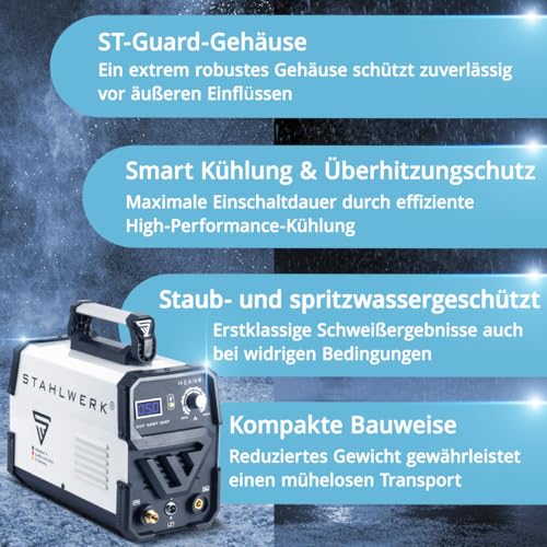 STAHLWERK Plasmaschneider CUT 50 ST IGBT - Plasmaschneidgerät mit 50 A, bis 14 mm Schneidleistung, für lackierte Bleche & Flugrost geeignet, mit HF-Zündung & Überhitzungsschutz – Bild 5