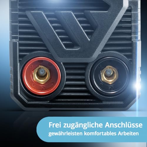 STAHLWERK Elektroden-Schweißgerät ARC 200 MD – Vollausstattung – flexibel einsetzbar ohne Gas, kompakt, leicht, MMA, E-Hand, 200 A, Smartkühlung, Überhitzungsschutz, Hotstart, Anti-Stick-Funktion – Bild 7