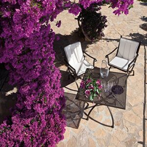 Alternative view of MBM 156143 Beistelltisch Romeo, 50 x 50 x 50 cm, Eisengestell Plattenfarbe marone antik